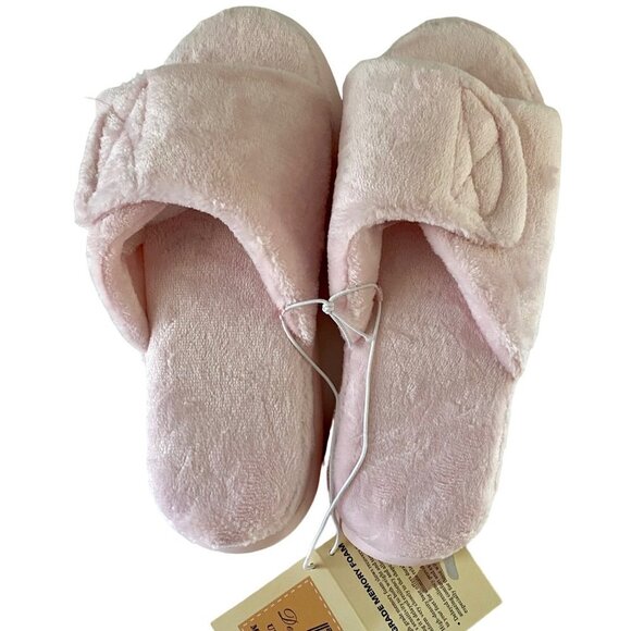 Dena Lives Ultra Soft Memory Foam Slippers Indoor Outdoors Pink Large NEW NWT - Picture 4 of 11